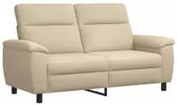 vidaXL Sofa Creme 178 x 90 x 95 cm Stoff