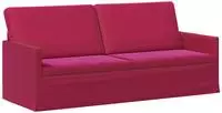 vidaXL 3-Sitzer Sofa Weinrot 190 x 81 x 82 cm Samt (V)