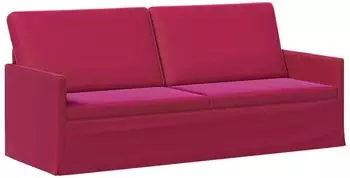 vidaXL 3-Sitzer Sofa weinrot, Samt, 190x81x82cm