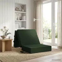 vidaXL Klappsofa Bett 90 x 63 x 45 cm Dunkelgr&uuml;n