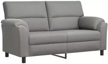 vidaXL Sofa hellgrau, Samt, 174x85x93cm