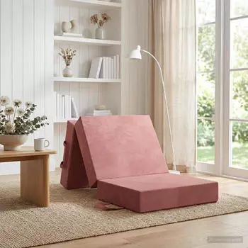 vidaXL Klappsofa 75x63x45cm rosa