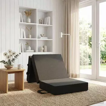 vidaXL Klappsofa Bett 75x67x45cm dunkelgrau