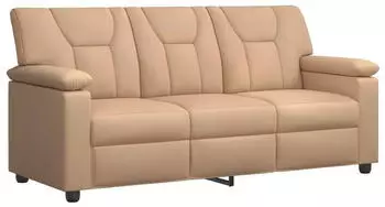 vidaXL Sofa cappuccino 191x85x93cm Kunstleder