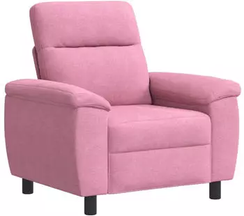 vidaXL Sofa rosa, Stoff, 95x90x95cm