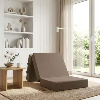 vidaXL Klappsofa-Bett taupe 75x63x45cm