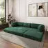 Masseno ETERA Ecksofa modular mit Schlaffunktion, grün, Kordstoff, L-Form 270x160cm (800001993919)