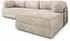Masseno ETERA Ecksofa modular mit Schlaffunktion Kordstoff