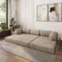 Masseno ETERA modulares Ecksofa mit Schlaffunktion, beige Kordstoff, L-Form 270x160cm (800001993978)