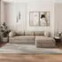 Masseno ETERA modulares Ecksofa mit Schlaffunktion, beige Kordstoff, L-Form 270x160cm (800001993978)