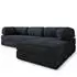 Masseno ETERA Ecksofa modular mit Schlaffunktion Kordstoff