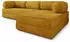 Masseno ETERA Ecksofa modular mit Schlaffunktion Kordstoff