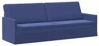 vidaXL 3-Sitzer Sofa Polizeiblau 220 x 81 x 82 cm Samt (V)