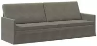 vidaXL 3-Sitzer Sofa Hellgrau 220 x 81 x 82 cm Cordstoff