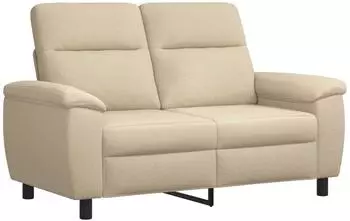 vidaXL Sofa Stoff, creme, 158x90x95cm