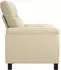 vidaXL Sofa Stoff, creme, 158x90x95cm