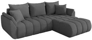 ALTDECOR TOKO-L-v1 Ecksofa mit Schlaffunktion, Bouclé, grau, 277x194cm (800002085432)