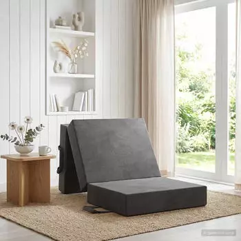 vidaXL Klappsofa Bett 75x63x45cm dunkelgrau
