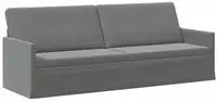vidaXL 3-Sitzer Sofa Dunkelgrau 220 x 81 x 82 cm Samt (V)