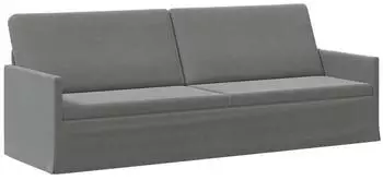 vidaXL 3-Sitzer Sofa dunkelgrau, Samt, 220x81x82cm