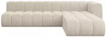 ALTDECOR Darnel-L2 Ecksofa L-Form 5-Sitzer, Cord, beige, 296x177cm