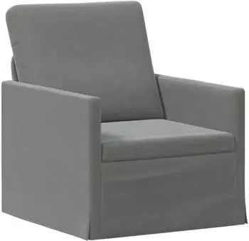 vidaXL Sessel Samt dunkelgrau, 70x81x82cm