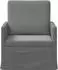 vidaXL Sessel Samt dunkelgrau, 70x81x82cm