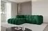 ALTDECOR OLEA-L1 Ecksofa L-Form, Velvet, dunkelgrün, 231x173cm