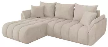 ALTDECOR TOKO-L-v1 Ecksofa mit Schlaffunktion, L-Form, beige, 277x194x86cm