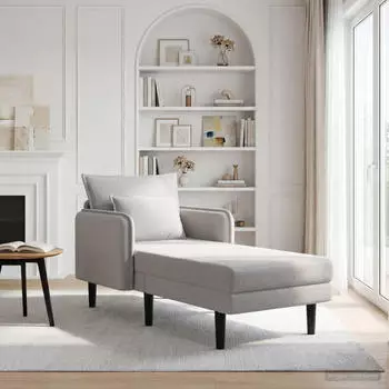 vidaXL Chaiselongue &Uuml;bergro&szlig; Boucl&eacute; hellgrau