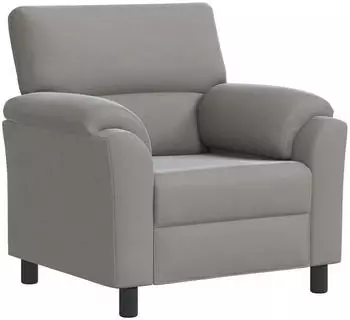 vidaXL Sofa hellgrau, Samt, 94x85x93cm