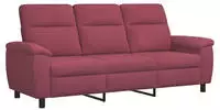 vidaXL Sofa Weinrot 214 x 90 x 95 cm Stoff