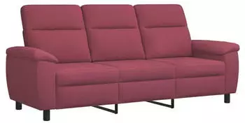 vidaXL Sofa weinrot 214x90x95cm Stoff