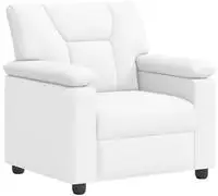 vidaXL Sofa Wei&szlig; 91 x 85 x 93 cm Kunstleder