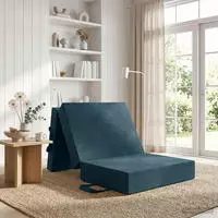 vidaXL Klappsofa Bett 75 x 63 x 45 cm Blau