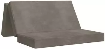 vidaXL Klappsofa-Bett hellgrau 180x67x45cm