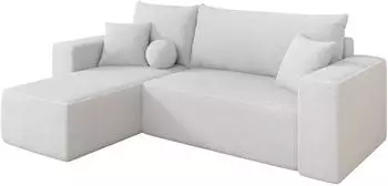 ALTDECOR SENO-L Ecksofa mit Schlaffunktion, L-Form, wei&szlig;, 249x139x85cm (800002085817)
