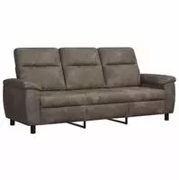 vidaXL Sofa Dunkelgrau 214 x 90 x 95 cm Kunstwildleder