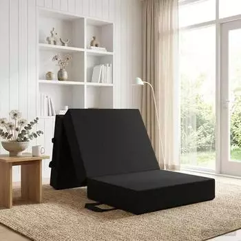 vidaXL Klappsofa 75x63x45cm schwarz