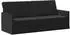 vidaXL 3-Sitzer Sofa schwarz, Samt, 190x81x82cm