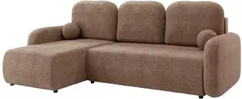 Mirjan24 Gizefa Eckschlafsofa L-Form mit Bettkasten, hellbraun (800002110405)