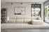 ALTDECOR MIRA-L3 Ecksofa L-Form, Velours, creme, 409x179x70cm (800002003603)