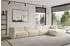 ALTDECOR MIRA-L3 Ecksofa L-Form, Velours, creme, 409x179x70cm (800002003603)