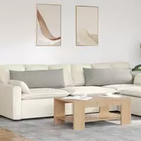 vidaXL Sofakissen 2 stk. Mikrofaserstoff Hellgrau 120 x 40 cm