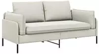 vidaXL 2-Sitzer Sofa 2-Sitzer Creme 188 x 81 x 89 cm Samt
