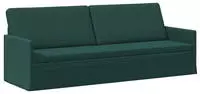 vidaXL 3-Sitzer Sofa Dunkelgr&uuml;n 220 x 81 x 82 cm Stoff