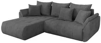 ALTDECOR TOKO-L Ecksofa mit Schlaffunktion, L-Form, dunkelgrau, 277x194x86cm (800002085671)