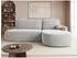 Mirjan24 Loridu O Premium Ecksofa L-Form, Schlaffunktion, Bettkasten, 274x174cm, silber
