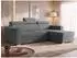 Mirjan24 Pedro 2rLC Eckschlafsofa L-Form mit Bettkasten, grau (800002098996)