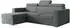 Mirjan24 Pedro 2rLC Eckschlafsofa L-Form mit Bettkasten, grau (800002098996)